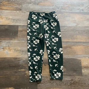 Sam Edelman Green Floral Leggings Crop Size Medium M